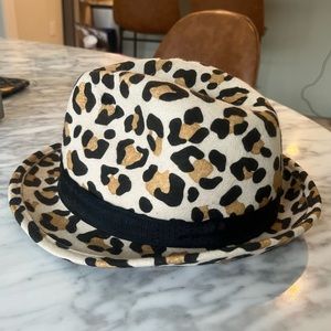 Juicy Couture Leopard Wool Fedora Hat